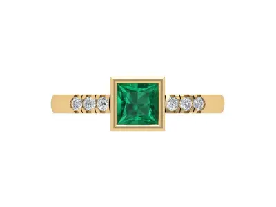 Princess Ring 3D print model 7