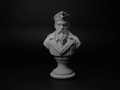 Bow Master Bust Chess 3D print model purchase