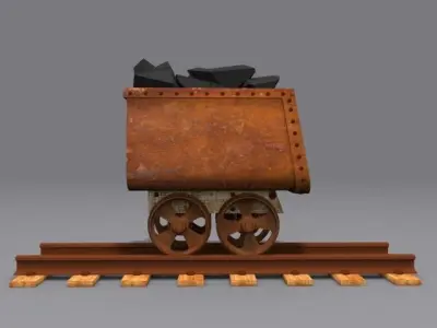 Mine Trolley 3D model
