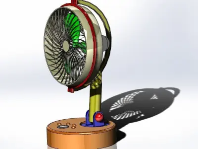House Fan by Solidworks 3D model