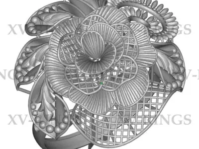 NEW TURKISH RING XV-04 3D print model