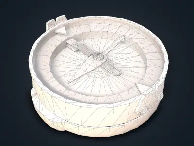 Compass Low-poly 3D model buy