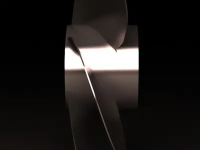 propeller metal Free 3D model