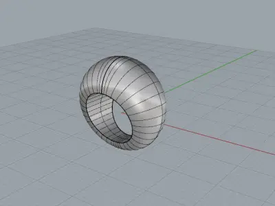 Anello Sigillo rastremato Free 3D model