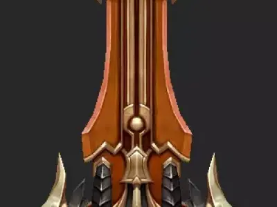Pack With 30 Fantasy Swords - Part 10 Low-poly 3D model