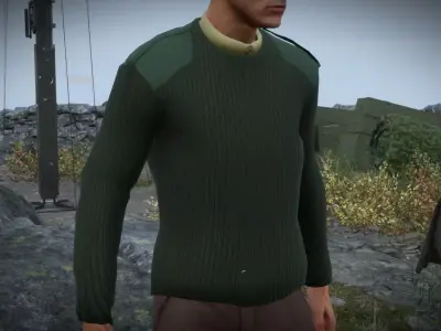 British Military Jumper Low-poly 3D model