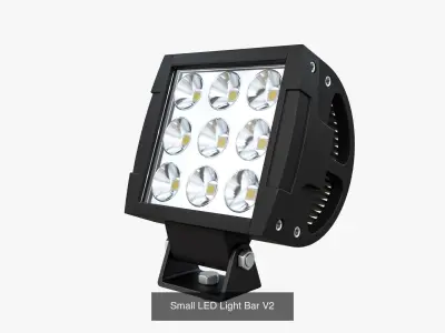 LED Light Bar Collection V2 3D Model Pack