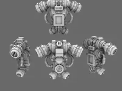 Space Knights V1 Exterminator Backpack 3D print model