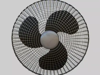 Cabin Fan Low-poly 3D model