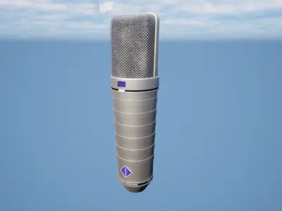 High Quality Studio Microphone - NewmannU87 3D model