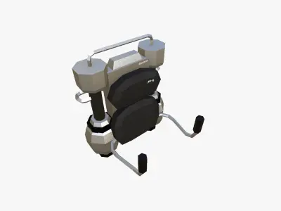 Jetpack Low Poly G05 - SciFi Character Design Low-poly 3D model
