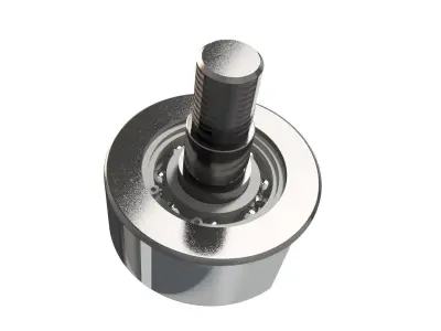 BEARING WHEEL Low-poly 3D model