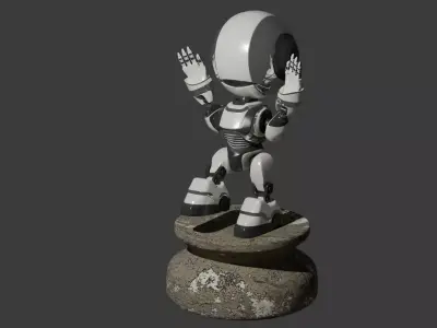 Toy robot 3D model shop