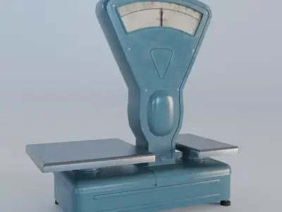Soviet Scales Low-poly 3D model