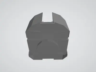 British AA Pom Pom Anti-Aircraft Gun 3D print model