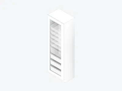 Storage Unit - Tower - Integral - Type 2 Low-poly 3D model