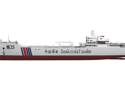China Coast Guard - Tug 25 3D model
