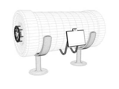 Futuristic Hibernation Space Pod  3D model