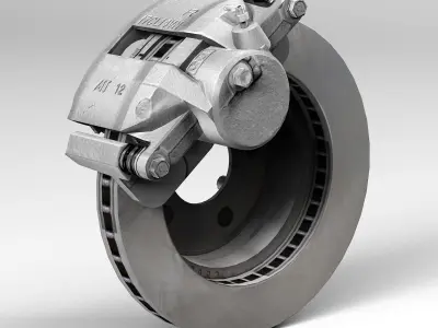 Car Disc Brake 3D model by NNAVAS-3D