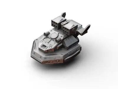Spaceship- Tormentor Hover Tank 3D print model