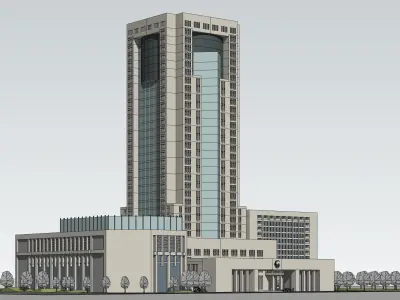 Sketchup Office building 192 3D model