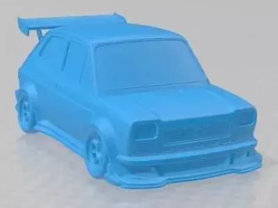 Seat 127 1972 Tuning Printable Car 3D print model