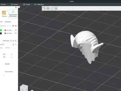Custom3Dprint Minifigure Accessory - Minifigure Hair S2 - 024 3D print model