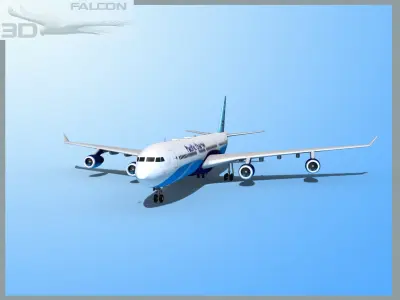 Falcon3D A340-600 Pacific Charter 3D model