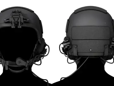 ILC IBH HELMET Low-poly 3D model