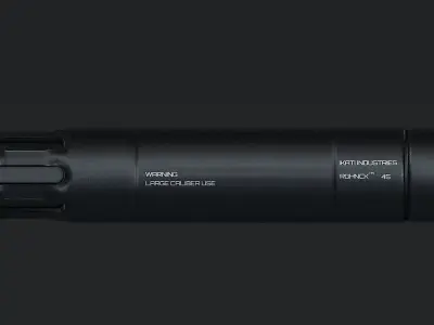 Silencer nikon dslr lens Low-poly 3D model