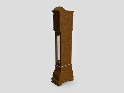 Floor Clock Low-poly 3D model