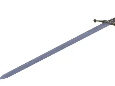 Lowpoly Sword Low-poly 3D model