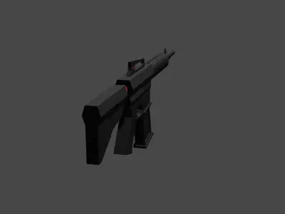 Rifle ar - Low-poly 3D model buy