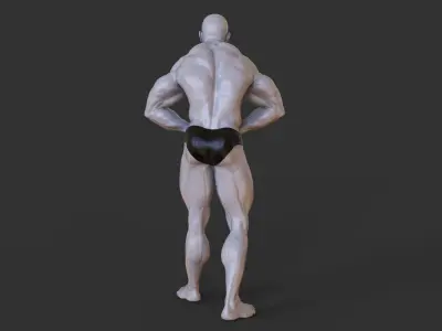 Bodybuilder Pose 3D print model buy