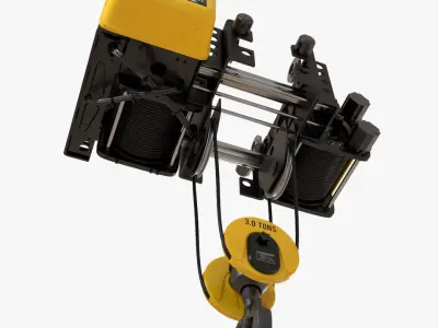 Overhead Crane Trolley 3D model