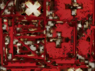 Vintage First Aid Kit 3D Model Worn Survival Prop Low-poly 3D model