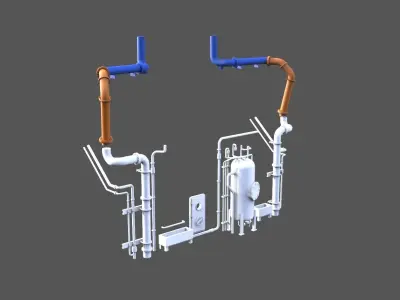 Fairmount Summit pipe system 3D print model