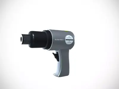 Heavy Duty Air Hammer Pneumatic Tools Low-poly 3D model