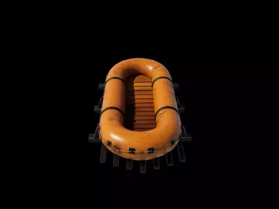 Resque boat 3D model