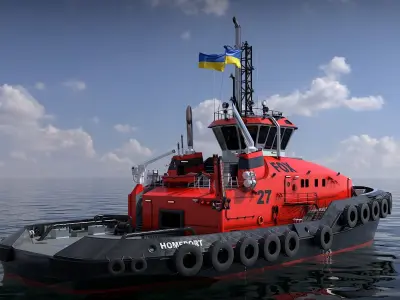 Dual Fuel Tug 3D model