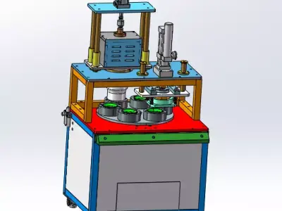 Mask edge trimming machine Free 3D model