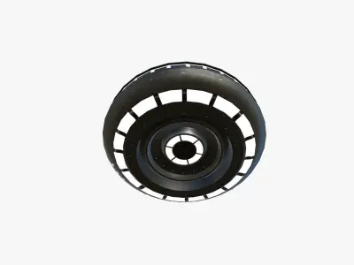 Alien Spaceship UFO A03 Dark Metal - Sci Fi Spacecraft Design Low-poly 3D model
