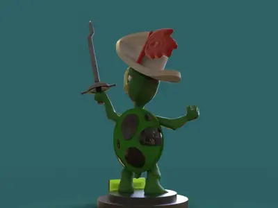 Touche Turtle 3D print model