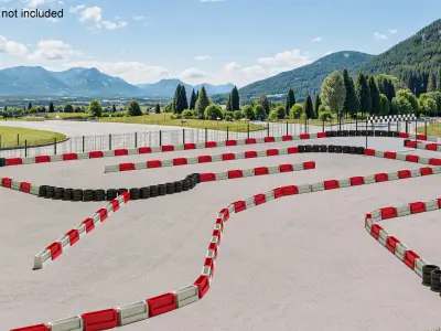 Karting Track Open Air 3D model