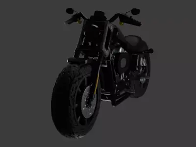 Motorcycle Design in Blender  3D model