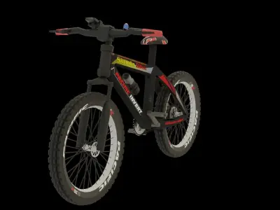 Mountain Bike High Quality  Low-poly 3D model