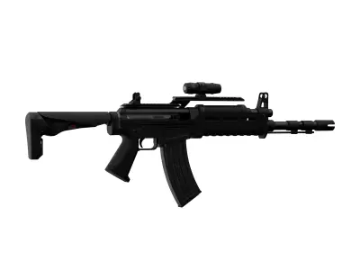 Assault rifle 3D model