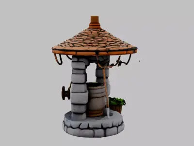 stone well Free 3D model