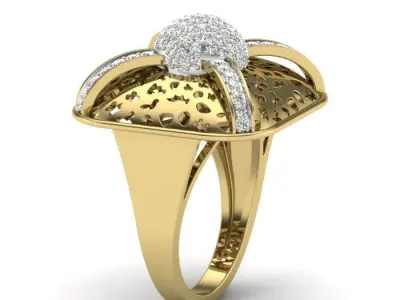 Women ring 3dm Render details 3D print model
