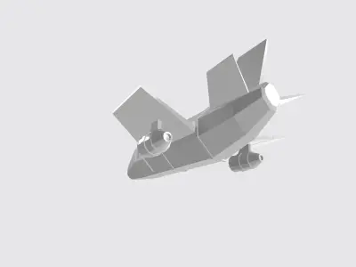 Plane for free Free low-poly 3D model
